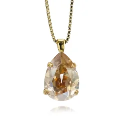 Halsband Mini Drop Golden Shadow (Guld)>Caroline Svedbom New