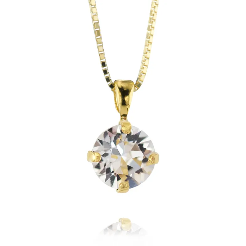 Halsband Classic Stud Crystal (Guld)>Caroline Svedbom Sale
