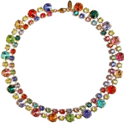Halsband Pomona / Rainbow Combo- Guld>Caroline Svedbom Clearance