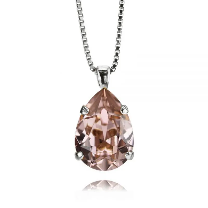 Halsband Mini Drop Vintage Rose (Rhodium)>Caroline Svedbom Hot