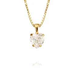 Halsband Heart Crystal (Guld)>Caroline Svedbom
