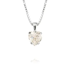 Halsband Heart Crystal (Rhodium)>Caroline Svedbom