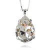 Halsband Classic Drop Crystal (Rhodium)>Caroline Svedbom Hot