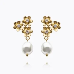 Juni Örhängen / Pearl Crystal (Guld)>Caroline Svedbom Clearance