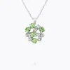 Caroline Svedbom Kassandra Halsband/ Green Combo (Rhodium)> Sale