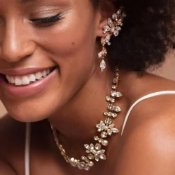 Caroline Svedbom La Vie En Rose Halsband / Pearl + Crystal (Rhodium)>Bridal Collection Online