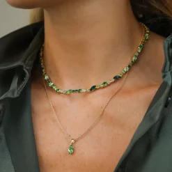 Leah Halsband / Green Combo (Gold)>Caroline Svedbom Sale