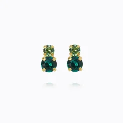Leah Örhängen / Green Combo (Gold)>Caroline Svedbom Sale