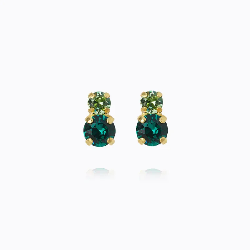 Leah Örhängen / Green Combo (Gold)>Caroline Svedbom Sale