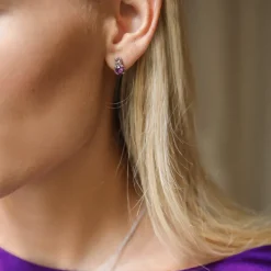 Leah Örhängen / Iris Combo (Rhodium)>Caroline Svedbom New