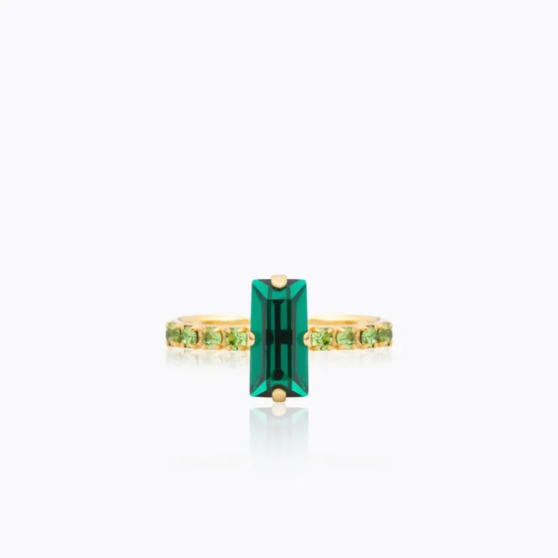 Caroline Svedbom Lucy Ring / Emerald + Peridot – Guld>Caroline Svedbom Ringar Clearance