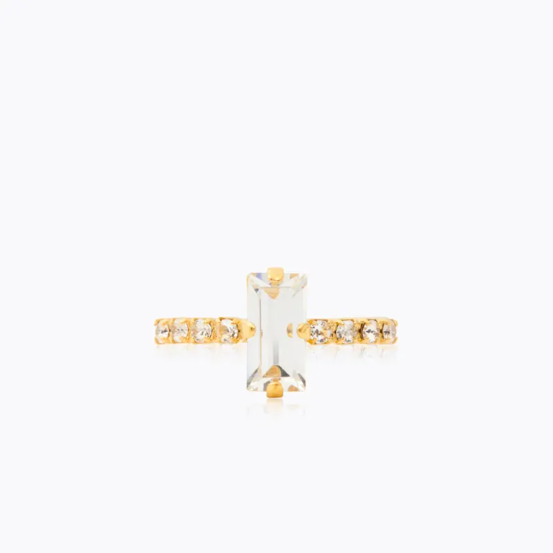Caroline Svedbom Lucy Ring / Crystal – Guld>Caroline Svedbom Ringar