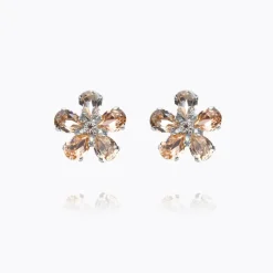 May Örhängen / Silk Combo (Rhodium)>Caroline Svedbom Online