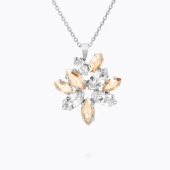 Caroline Svedbom Melia Halsband/ Crystal / Golden Shadow (Rhodium)> New