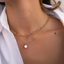 Mini Carlotta Halsband / Crystal (Guld)>Caroline Svedbom Discount
