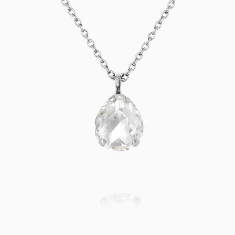 Mini Carlotta Halsband / Crystal (Rhodium)>Caroline Svedbom Outlet