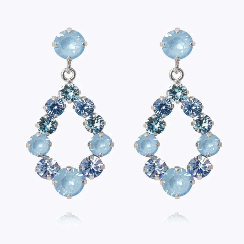 Mini Dehlia Örhängen / Sky Combo (Rhodium)>Caroline Svedbom Online
