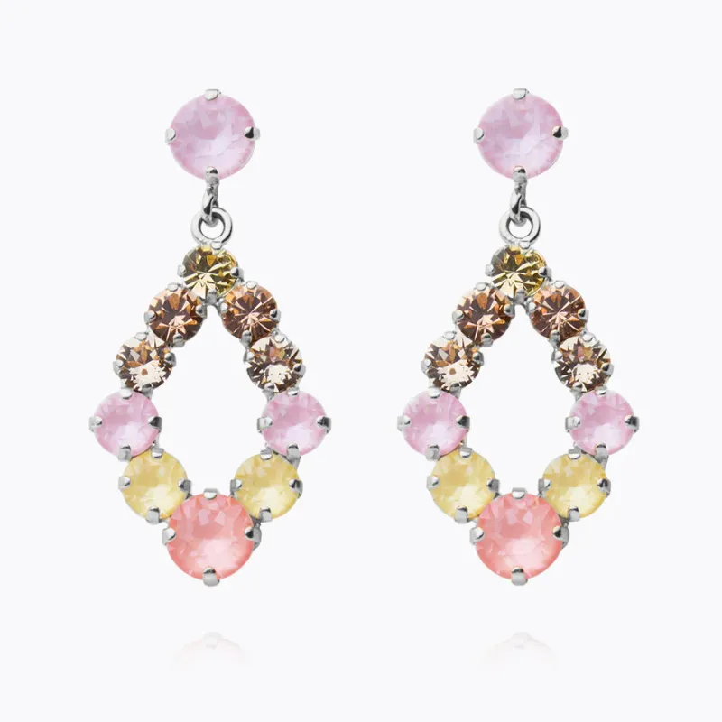 Mini Delia Örhängen / Dreamscape Combo (Rhodium)>Caroline Svedbom New