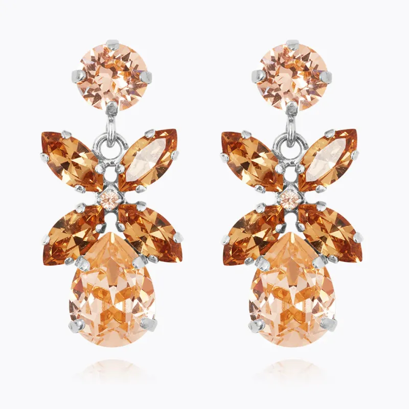 Mini Dione Örhängen / Topaz Combo (Rhodium)>Caroline Svedbom Discount
