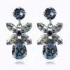 Caroline Svedbom Mini Dione Örhängen/ Denim Blue + Blue Shade (Rhodium)>Caroline Svedbom Örhängen Online