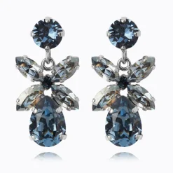 Caroline Svedbom Mini Dione Örhängen/ Denim Blue + Blue Shade (Rhodium)>Caroline Svedbom Örhängen Online