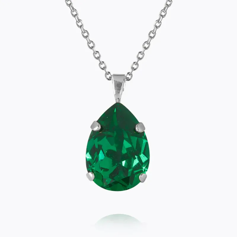 Mini Drop Halsband / Majestic Green (Rhodium)>Caroline Svedbom Best