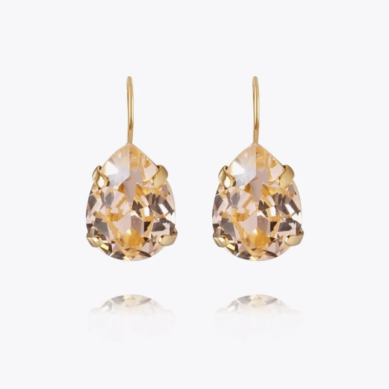 Mini Drop Clasp Örhängen / Light Peach (Guld)>Caroline Svedbom Hot