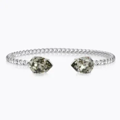 Caroline Svedbom Mini Drop Armband, Black Diamond – Rhodium>Caroline Svedbom Armband Best