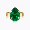 Mini Drop Ring / Majestic Green (Guld)>Caroline Svedbom Clearance