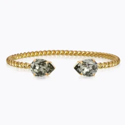 Caroline Svedbom Mini Drop Armband, Black Diamond – Guld>Caroline Svedbom Armband New