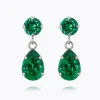 Mini Drop Örhängen / Majestic Green (Rhodium)>Caroline Svedbom Sale