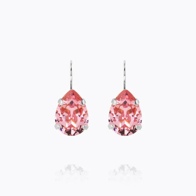 Mini Drop Clasp Örhängen/ Light Rose (Rhodium)>Caroline Svedbom New