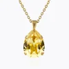 Mini Drop Halsband ReCreated™ Dark Jonquil – Guld>Caroline Svedbom Outlet