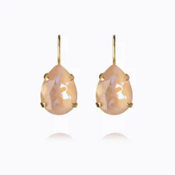 Mini Drop Clasp Örhängen/ Ivory Creme Delite (Guld)>Caroline Svedbom