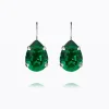 Mini Drop Clasp Örhängen / Majestic Green (Rhodium)>Caroline Svedbom Hot