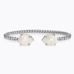 Caroline Svedbom Mini Drop Armband / Electric White (Rhodium)>Caroline Svedbom Armband Outlet