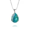 Mini Drop Halsband Rhodium / Laguna Delite>Caroline Svedbom Discount