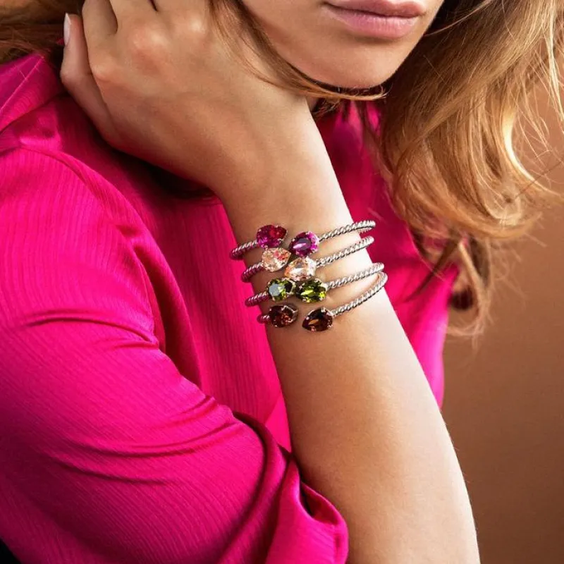 Caroline Svedbom Mini Drop Armband Rhodium / Smoked Topaz>Caroline Svedbom Armband Hot