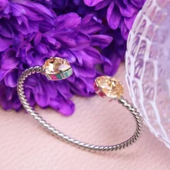 Mini Drop Ring Guld / Light Peach>Caroline Svedbom New