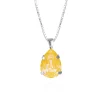 Mini Drop Halsband Rhodium / Sunshine Delite>Caroline Svedbom Sale