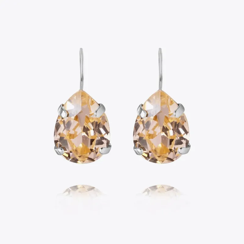 Mini Drop Clasp Örhängen/ Light Peach (Rhodium)>Caroline Svedbom Best