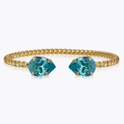 Caroline Svedbom Mini Drop Armband Guld / Light Turquoise>Caroline Svedbom Armband Discount