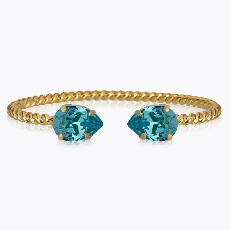 Caroline Svedbom Mini Drop Armband Guld / Light Turquoise>Caroline Svedbom Armband Discount