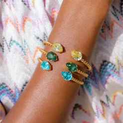 Caroline Svedbom Mini Drop Armband Guld / Light Turquoise>Caroline Svedbom Armband Discount
