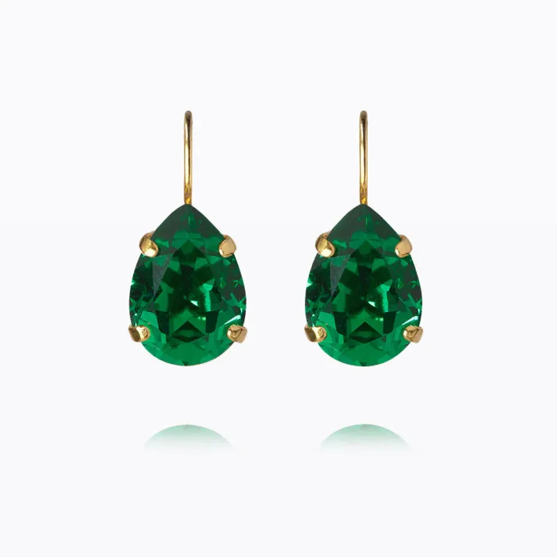 Mini Drop Clasp Örhängen / Majestic Green (Guld)>Caroline Svedbom Discount