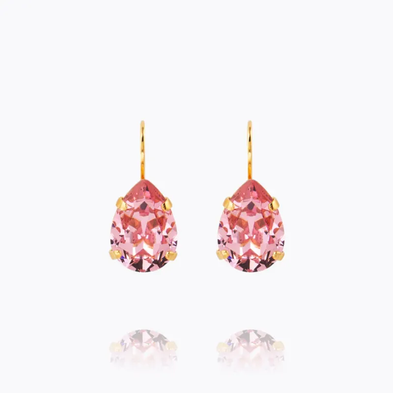Mini Drop Clasp Örhängen/ Light Rose (Guld)>Caroline Svedbom