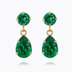 Mini Drop Örhängen / Majestic Green (Guld)>Caroline Svedbom Discount