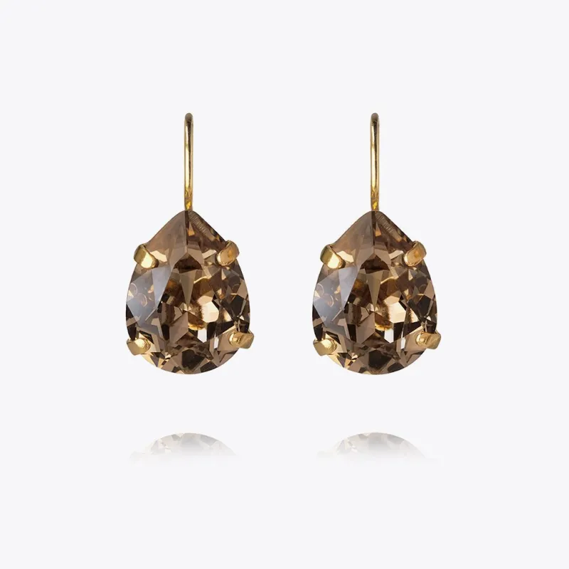 Mini Drop Clasp Örhängen/ Greige (Guld)>Caroline Svedbom Best