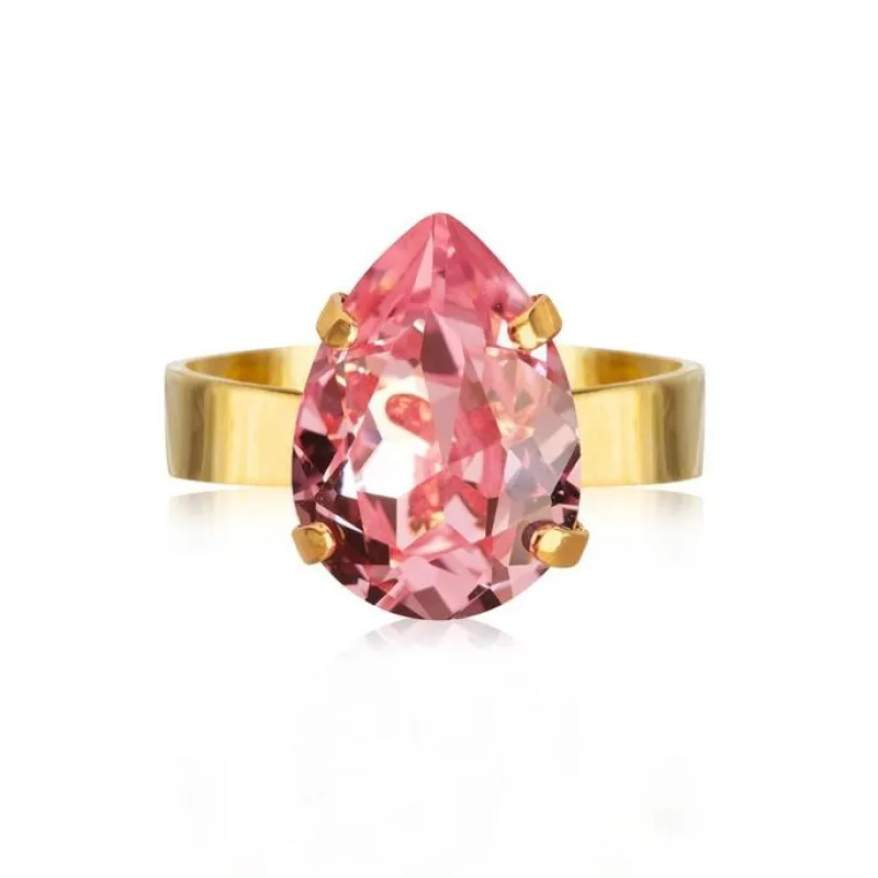 Mini Drop Ring Guld / Light Rose>Caroline Svedbom Sale