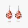 Mini Drop Clasp Örhängen/ Rose Peach (Rhodium)>Caroline Svedbom Hot